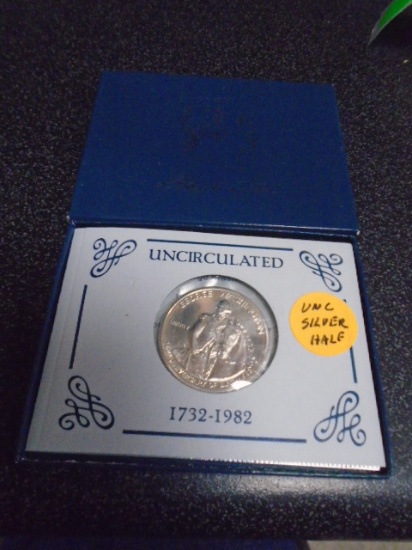 1982 Uncirculated Silver Gerorge Washington Half Dollar