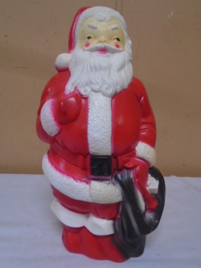 Vintage 1968 Empire Plastic Blowmolded Lighted Santa