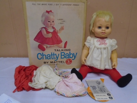 1962 Mattel Talking Chatty Baby Doll