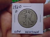 1920 D Mint Silver Walking Liberty Half Dollar