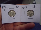 1941 S Mint & 1943 Mercury Dimes