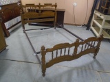 Queen Size Oak Bed Complete