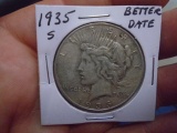 1935 S Mint Silver Peace Dollar