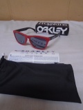 Brand New Pair of Oakley Matte Redline & Matte Black Fogskins Sunglasses