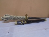 Dragon Handle Sword w/ Scaboard