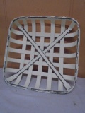 Vintage Look Tobacco Basket Décor Piece