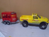 Tonka Plastic Rodeo 4x4 Truck 7 Livestock Trailer