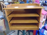 Solid Wood Storage Bench w/ 2 Pull Out Shelves