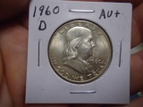 1960 D Mint Silver Franklin Half Dollar