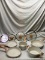 Carote Nonstick Granite Cookware Sets, 9 Pcs White Pots and Pans Set