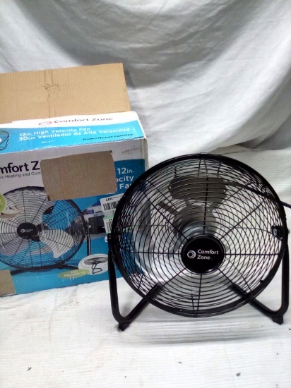 Comfort Zone 12" High Velocity Fan (Tested)