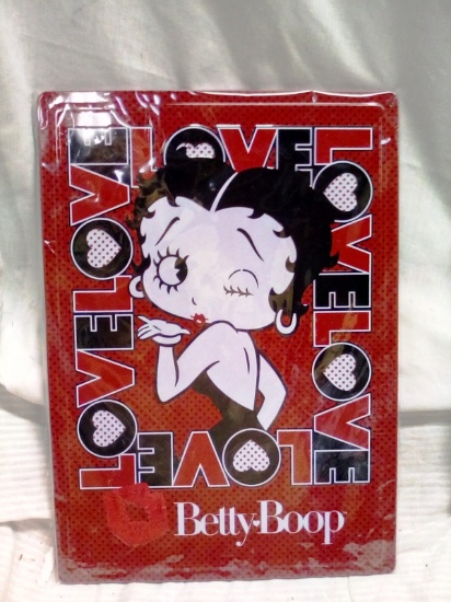 12"x17" Metal Sign Still in Factory Plastic "Betty Boop"