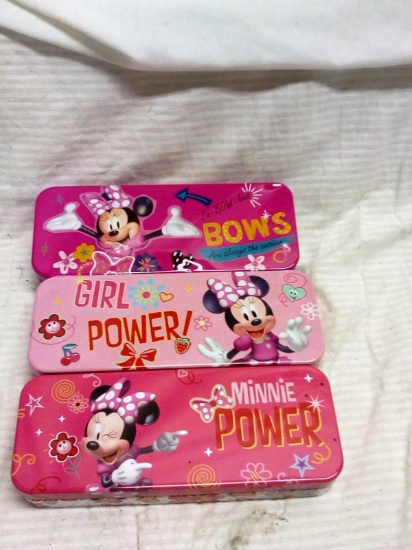 3pcs Minnie Mouse Pencil Boxes