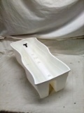 White Composite Ridge Rail Planter Box