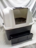 Giant Cat Litter Box with Interior Dumping and Drawer for easy Cleaning