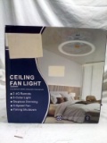 Casenke Ceiling Fan Light with 3 speed fan