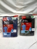 Qty. 2 Packs of 2 Men's Size XL Hanes Tagless T-Shirts