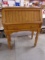 Beautiful Solid Oak Drop Front Desk w/Drawer and Cubbies
