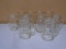 Set of (4) Glass Drinking Glasses and (6) Pint Glass Ball Mugs