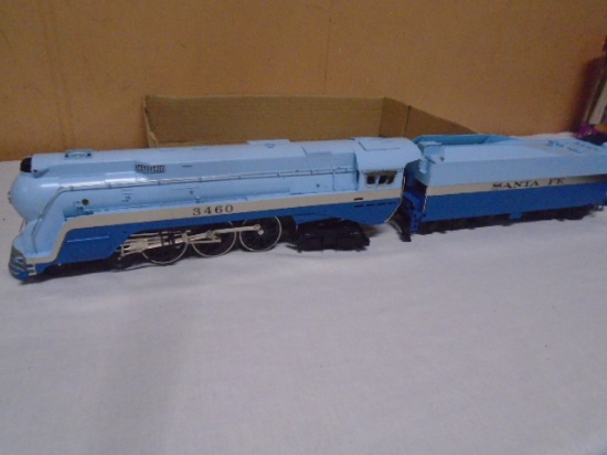 Weaver Santa Fe "Blue Goose" Hudson O Gauge Locomotive & Car