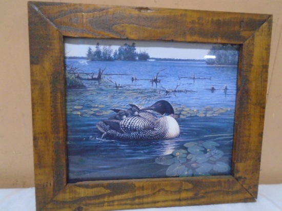 Framed Signed Duck Print