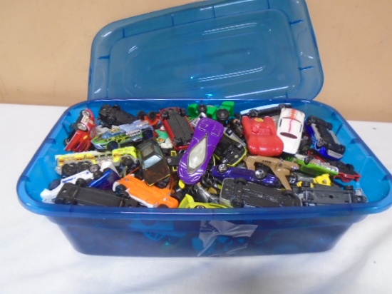 Container Full of Hotwheels and Hotwheel Size Cars
