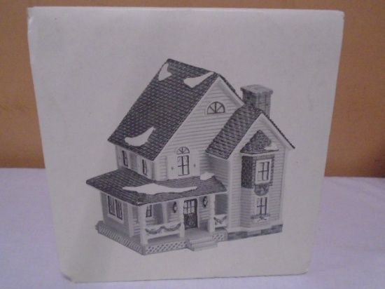 Department 56 Wood Burdy House Handpainted Lighted Ceramic House