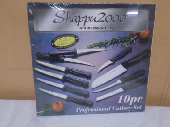 Shappu 2000 Stainless Steel 10pc Professional Cuttlery Set
