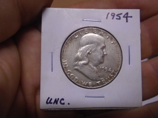 1954 Silver Franklin Half Dollar