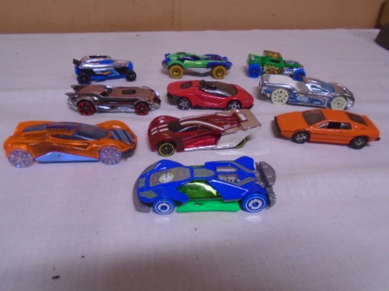 10 Pc. Group of Hotwheels Cars and Trucks