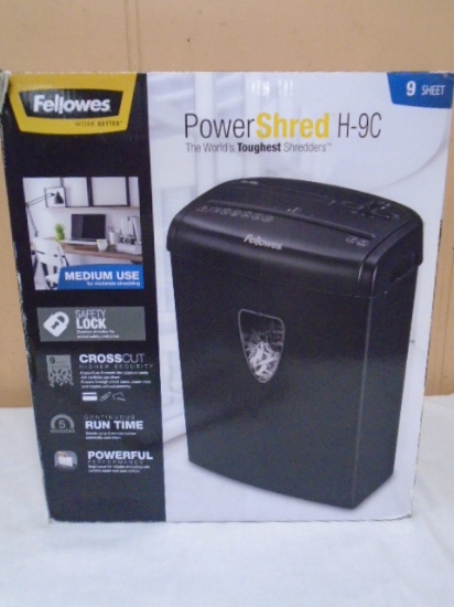 Fellowes 9 Sheet H-9C Power Shared Paper Shredder
