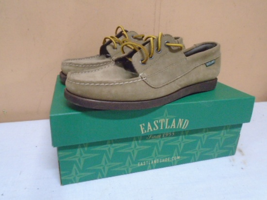 Brand New Pair of Ladies Eastland Falmouth Khaki Suede Shoes