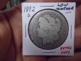 1892 S Mint Morgan Silver Dollar