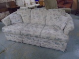 Charles Floral Print Sofa w/ Matching Accent Pillows