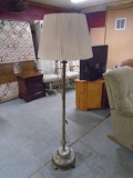 Antique 4 Bulb Floor Lamp w/ Marble Base