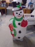 Vintage Lighted Blow Mold Snowman