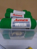 12 Brand New Skeens of Ames Wintuck 4 Ply Worsted Yarn