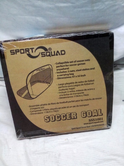 Sport Squad Collapsible Set of Soccer Goals 47"x32"