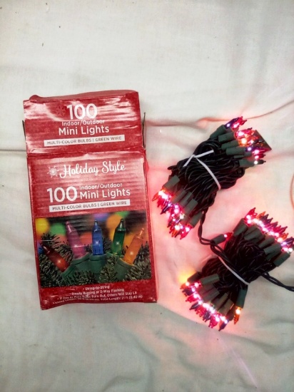 100 Mini Indoor/Outdoor Lights 20' Strand