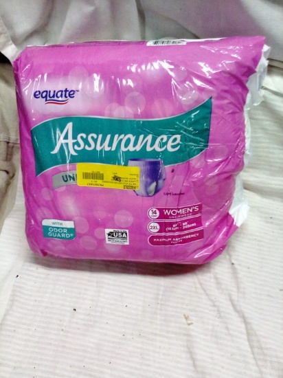 Equate Assurance Women's Size 2XL Maximum Absorbancy Qty. 14