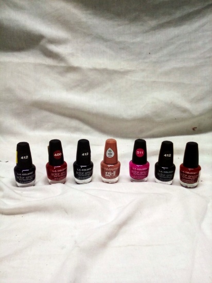 Qty. 7 Color Craze  Nail Polish .44Oz per bottle Misc. Colors as seen in pic