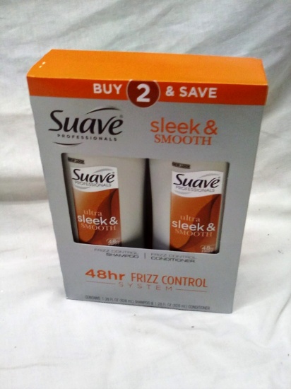 Suave Professionals 2-Pack Shampoo and Condiitioner Frizz Control Formula