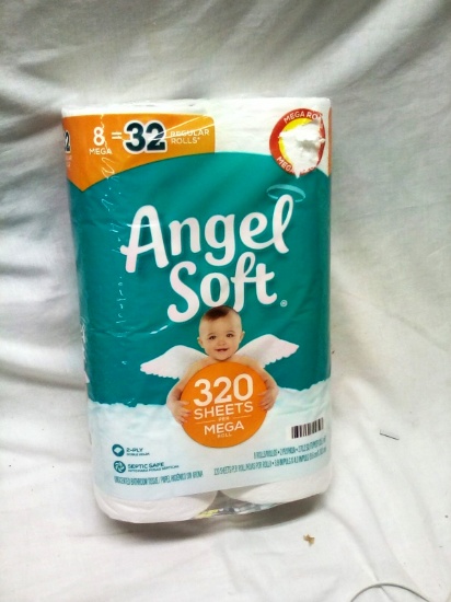 Angel Soft MEGA Rolls Toilet Tissue Qty. 8 Rolls per pack
