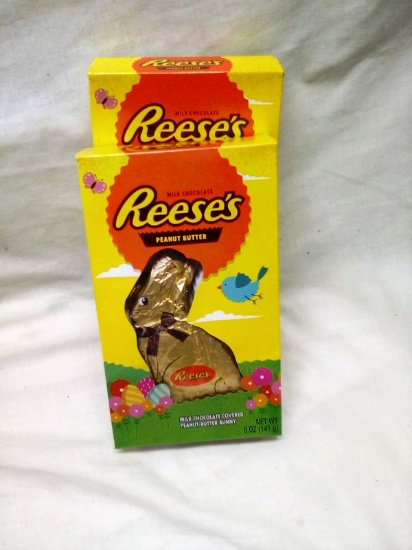 Reeses Milk Chocolate Covered Peanut Butter Bunnies Qty. 2