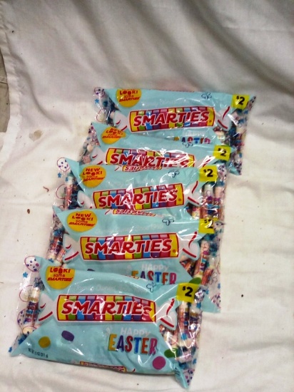 Qty. 5 Bags of Smarties Candies 11 Oz Per Bag Dated 12/2024
