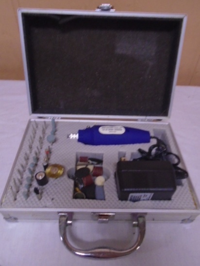 Mini Rotary Tool w/ Accessories in Aluminum Case