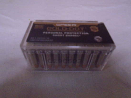 50 Round Box of Speer 22WMR Gold Dot Short Barrel Rimfire Cartridges