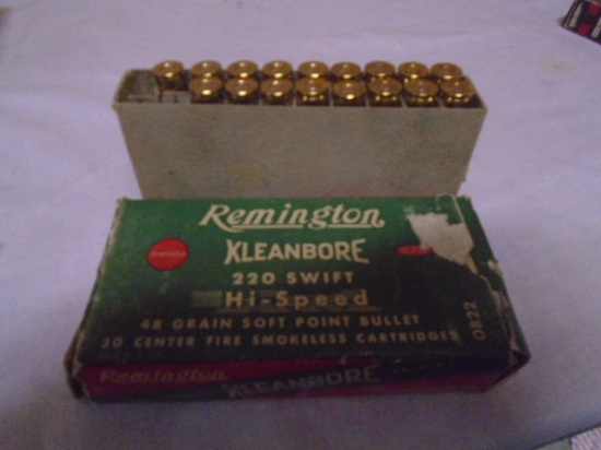 17 Round Box of Remington 220 Swift Centerfire Cartridges