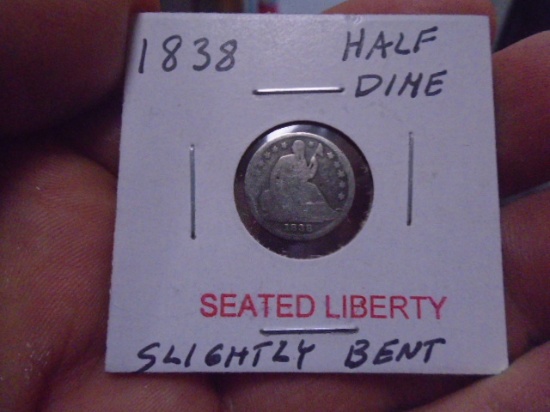 1838 Seated Liberty Half Dime