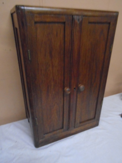 Antique Wooden Medicine Cabinet (See Pic #2)